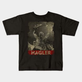 TEXTURE ART- Marvin Hagler - RETRO STYLE Kids T-Shirt